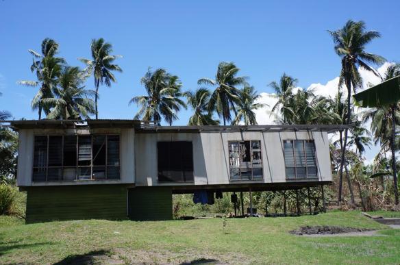 This is Rays Haus, the government paid for the small amount of roofing iron that you see, Ray has to live under the Haus...