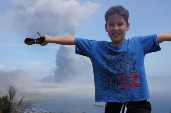 Xavier dressed himself for the occasion - I didn't notice what his shirt said until reviewing photos today. TOTALLY AWESOME - buddy - how right are you?